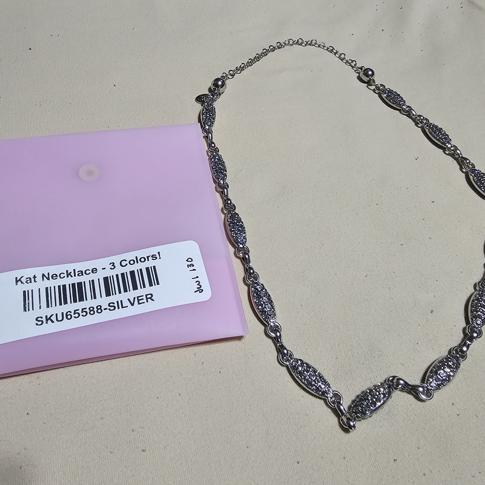Silver Filigree Necklace Elegant Jewelry